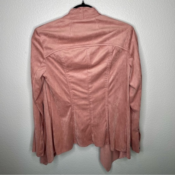 Kut from the Kloth Blush Pink Flowy Drapey Soft Blazer Jacket Size 4 - Picture 10 of 11